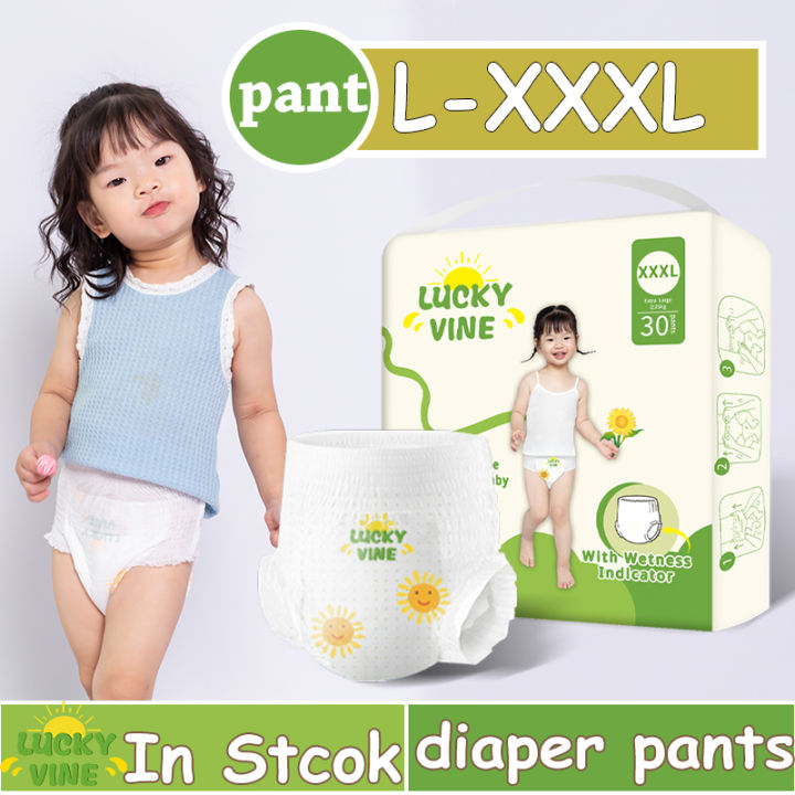 Lucky Vine diaper pants 30pcs korean disposable xxxl diaper pants