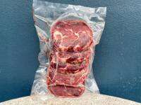 (ส่งฟรีรถห้องเย็น)เนื้อริบอายตัดสเต็ก แพคละ 1 กก.- (Raw Meat)Rib Eye Steak 1kg/pack