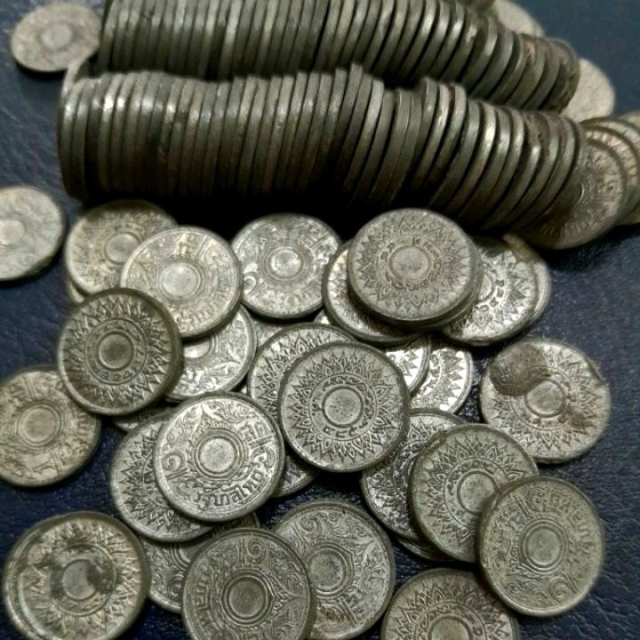 ของสะสม-เหรียญ-1-สตางค์-เนื้อดีบุก-เก่าเก็บปีพ-ศ-2485-สมัยร-8