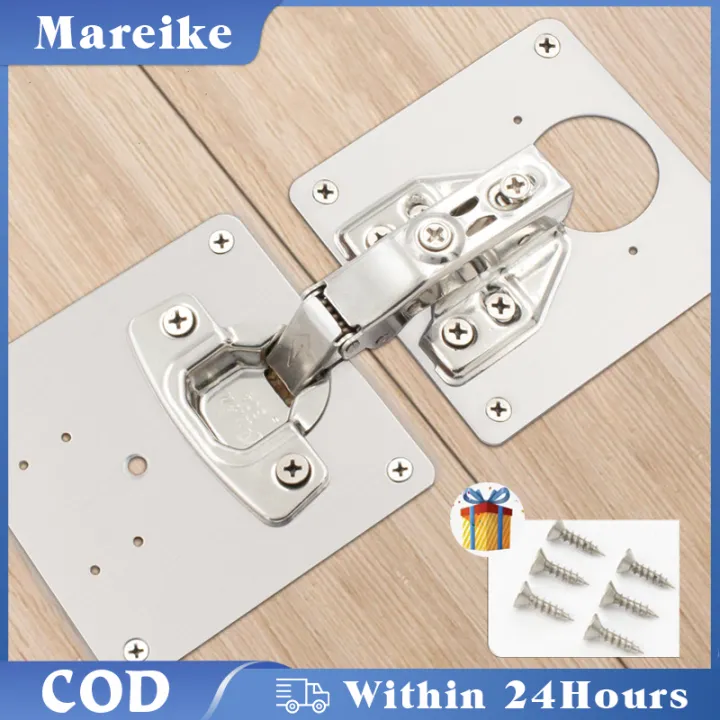 Door Hinge Repair Plate Stainless Steel Cupboard Drawer Window