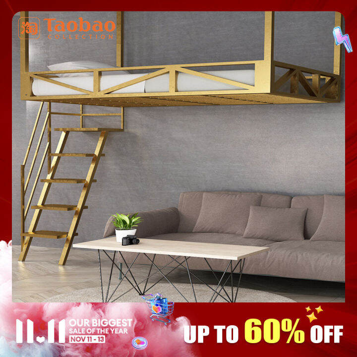 Loft Modern Simple Small Apartment SpaceSaving Hanging Iron Elevated