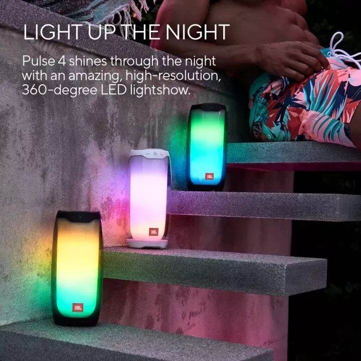 JBL Pulse 4 Portable Bluetooth Speaker with and LED 3 Speaker IPX7