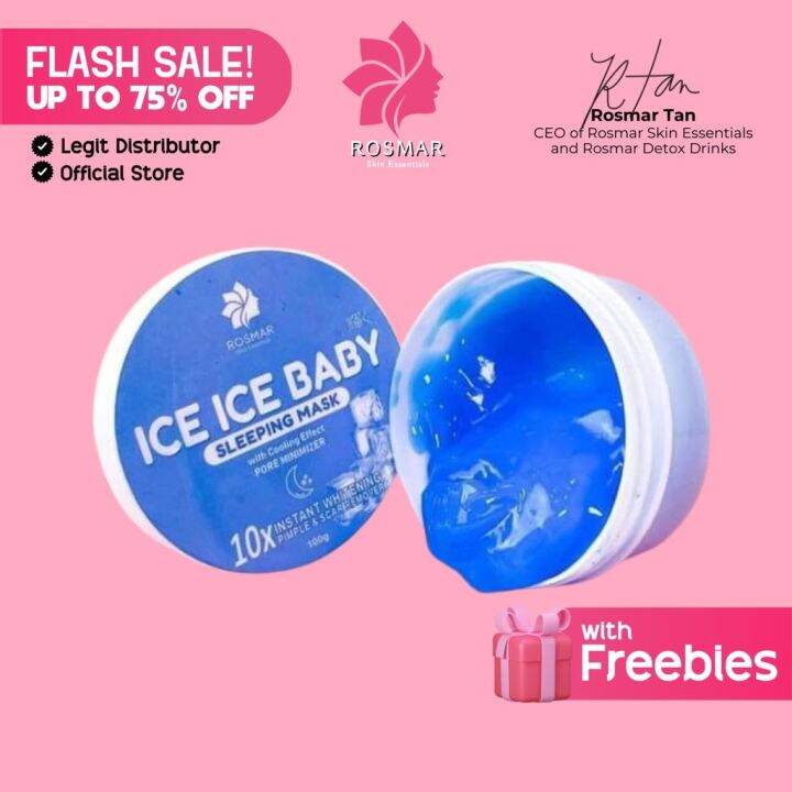 Original Rosmar Ice Ice Baby New Trending Sleeping Mask Moisturizer for