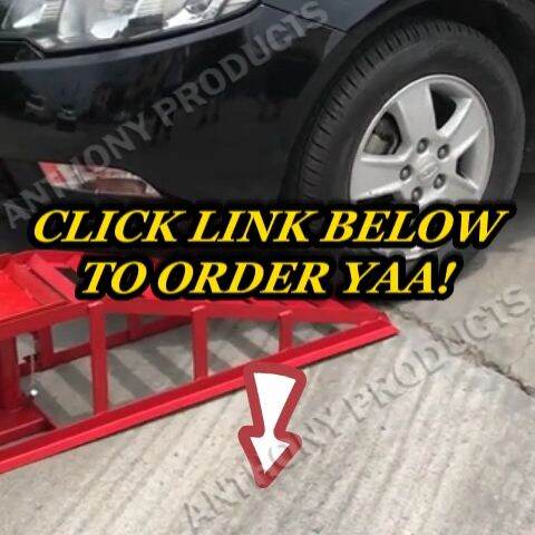 HEAVY DUTY Iron Steel Car Portable Ramp Ramps Vehicle Auto Truck Garage ...