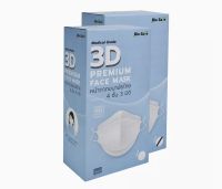 หน้ากากอนามัย Biosafe 3D KF4 หนา 4 ชั้น สีขาว