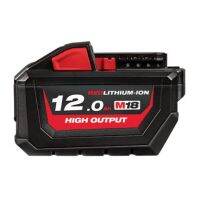 Milwaukee 18V 12A HighOutput Battery มีกล่องกระดาษบรรจุ พร้อม Bar code สำหรับ ลงทะเบียนรับประกันสินค้า