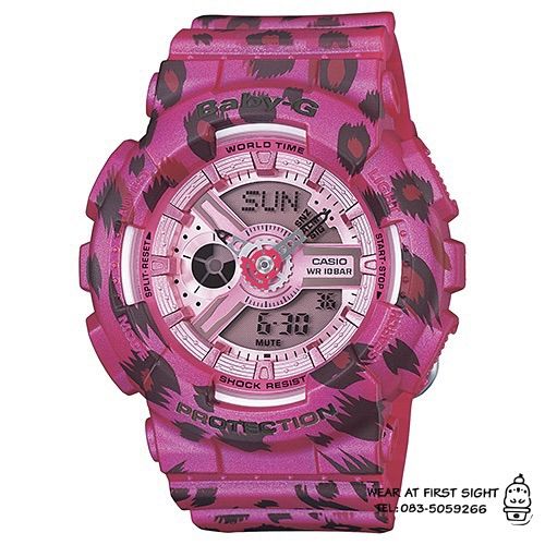 casio-baby-g-รุ่น-ba-110lp-4a-ลายเสือ-สีชมพู-ช็อกกิ้งพิ้งค์-รับประกันศูนย์-cmg-1ปี-ของแท้100-สินค้าลดราคาพิเศษ-ba-110