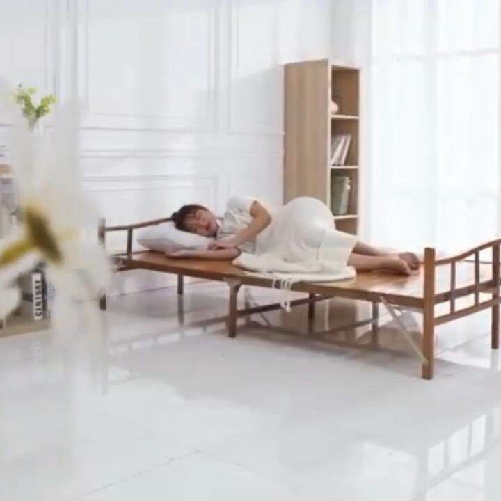 Bamboo bed folding bed, single person and double person, simple