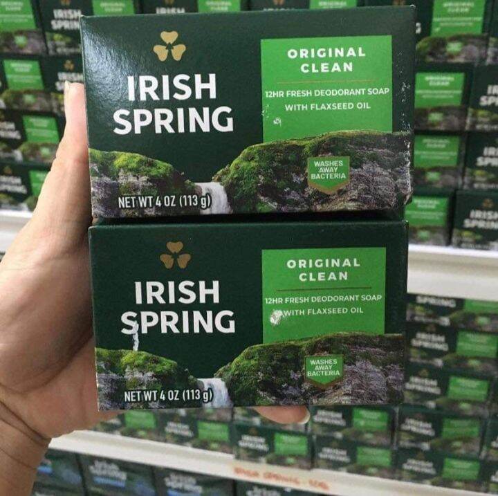 Irish spring antibacterial bath soap buy 1 take 1 original scent Lazada PH