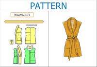 WAWA-C01 แพทเทิร์นสำเร็จรูปเสื้อคลุม