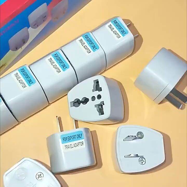 【2pcs】Malaysia UK Universal 3 Pin Adapter Plug Converter Adapter Socket