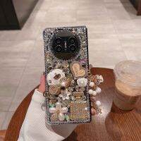 เคสโทรศัพท์มือถือเหมาะสำหรับ Huawei mate20x5รุ่นสะสมรุ่นผู้หญิงหรูหราเพชรวิบวับ X3หน้าจอพับเคสป้องกันความรู้สึกระดับไฮเอนด์สร้างสรรค์คริสตัล Mate X2คลุมทั้งหมดป้องกันการตกหล่นบุคลิกภาพระดับไฮเอนด์หรูหราใหม่