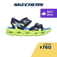 Skechers สเก็ตเชอร์ส รองเท้าแตะเด็กผู้ชาย Boys S-Lights Thermo-Splash Heat Tide Sandals - 400102L-NVLM Lights, Lightweight