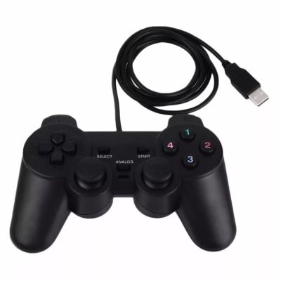 สาย USB PC Game Controller Gamepad การสั่นสะเทือนเดี่ยวสำหรับ WinXP/Win7/8/10สำหรับ PC Windows คอมพิวเตอร์แล็ปท็อปเกมจอยสติ๊ก