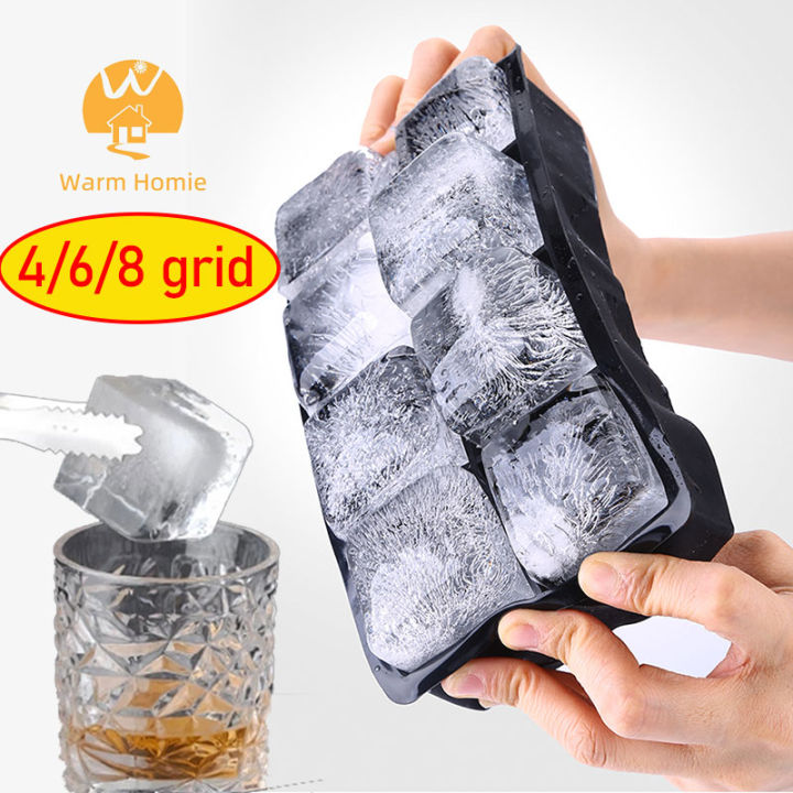 6 Grid Round Square Ice Cube Ball Large Ice Cube Maker