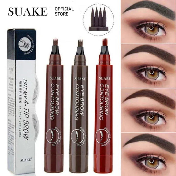 5 Colors Eyebrow Pencil Four Head Waterproof Lasting Waterproof And Sweat Proof Eyebrow Pencil 