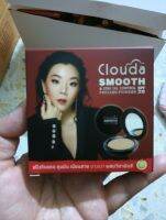 1แถม1 แป้งคลาวด้าแป้งผสมรองพื้น Clouda Smooth&amp;Stay Oil Control SPF20 กล่องแดง