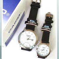 (พร้อมกล่องคู่มือ) นาฬิกาข้อมือ สายหนัง นาฬิกาcasio นาฬิกาผู้หญิง และ ผู้ชาย บอกวันที่ นาฬิกาแฟชั่น สายหนัง RC612