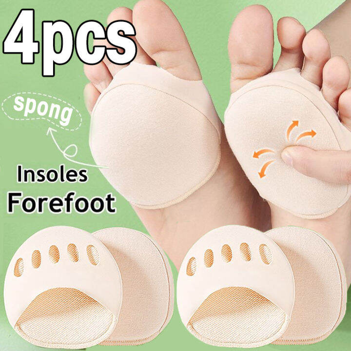4Pcs Five Toes Forefoot Pads for Women High Heels Half Insoles Calluses