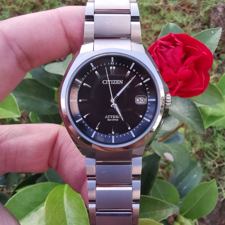 Đồng Hồ Nam ? ? CITIZEN - Eco-Drive? Radio Controlled ? Kính  Sapphire✨Titanium✨Size 42mm✨Size dây 20 cm??  