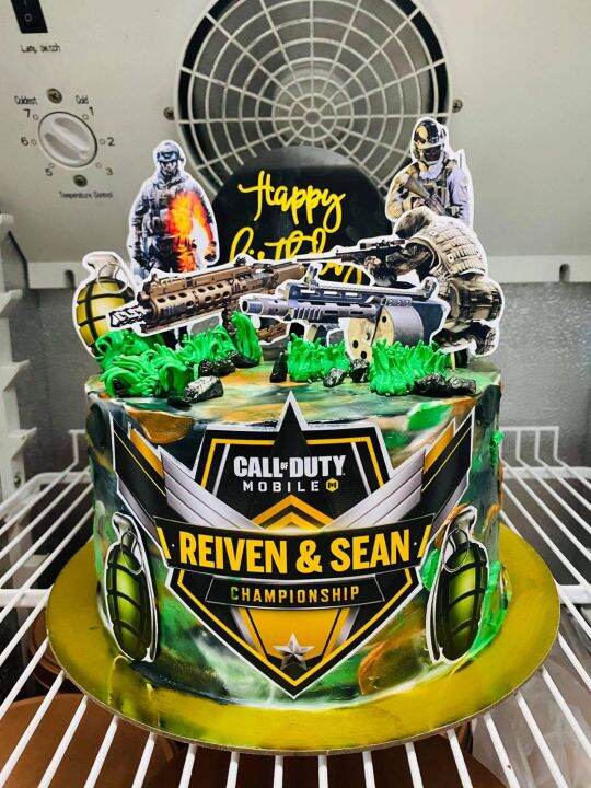 Cake topper Call of Duty themed ( personalized) Lazada PH