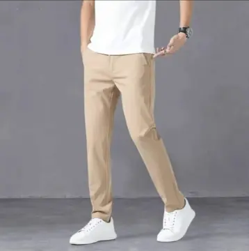 Buy Arrow Sports Men Khaki Low Rise Flat Front Solid Casual Trousers -  NNNOW.com