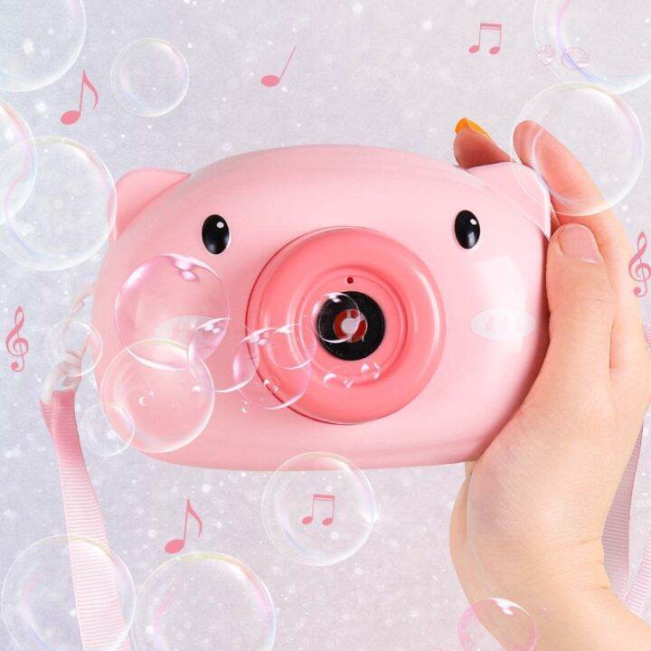 Wivo Kids Camera Bubble Machine Electronic Toys Cute little pig bubble