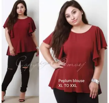 Ready Stock】Women Bohemian Clothing Plus Size Blouse Shirt