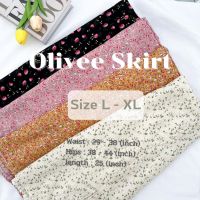 กระโปรงผ่าหน้า size L-XL (รุ่น Olivee Skirt)