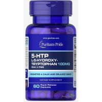 5 HTP L-5-Hydroxytryptophan 100 mg/60/120 capsules Puritans Pride