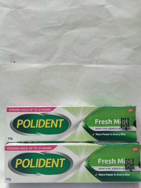 Polident Denture Adhesive Cream Fresh Mint 40g Lazada PH