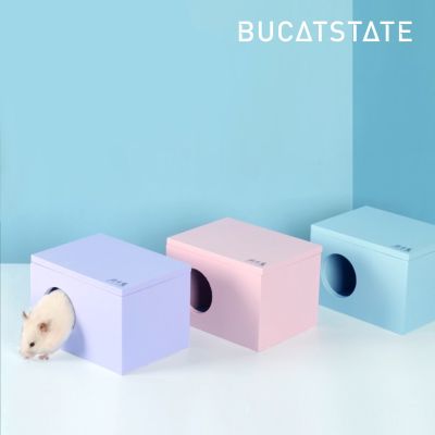 [Bucatstate] บ้านหนูแฮมสเตอร์  บ้านหลบแฮมสเตอร์  บ้านไม้ ขนาด16*12cm