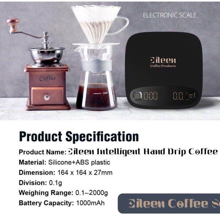 eileen-intelligent-hand-drip-coffee-scale-เครื่องชั่งดิจิทัล-เครื่องชั่งกาแฟ-เครื่องชั่งน้ำหนักอิเล็กทรอนิกส์