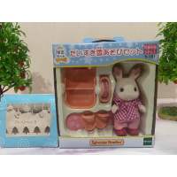 ซิลวาเนียน ตุ๊กตา Sylvanian Families Snow board and sled set ซิลวาเนียน กระต่าย ชุดเลื่อน สโนวบอร์ด Brand new