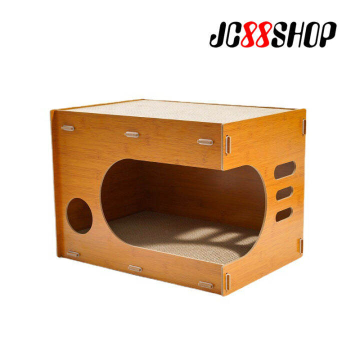 JC88 Cat Nest With Cat Scratch Board Splicing Dog Cage Cat House Pet