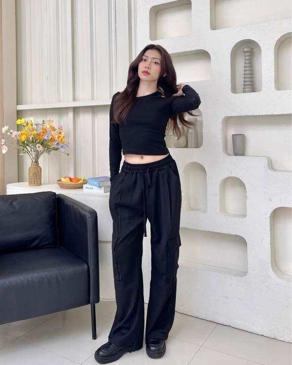 clara-cargo-pant-lc268-กางเกงคาร์โก้