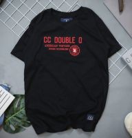 &amp;gt;&amp;gt;เสื้อยืดแขนสั้นงานปัก~งานป้าย CC-OO No.44.สีดำ S M L XL ใส่ได้ทั้งชายและหญิง