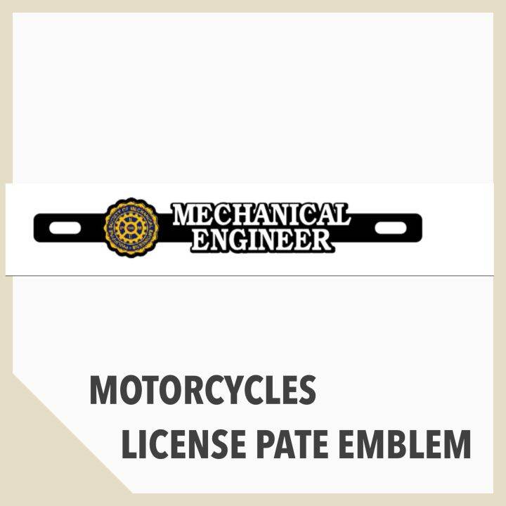 Customize MC License Plate Emblem Accessories Motorcycles 1 piece