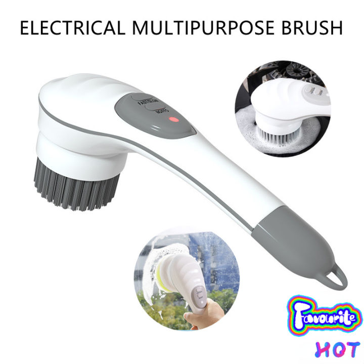 8 In 1 Cleaner Electric Cleaning Brush Spin Scrubber Kitchen Bathroom  Household Rechargeable Rotary Cleaning Brush Tool For Home