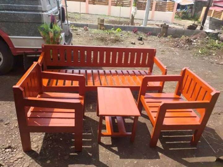 Sala set wooden furniture Lazada PH