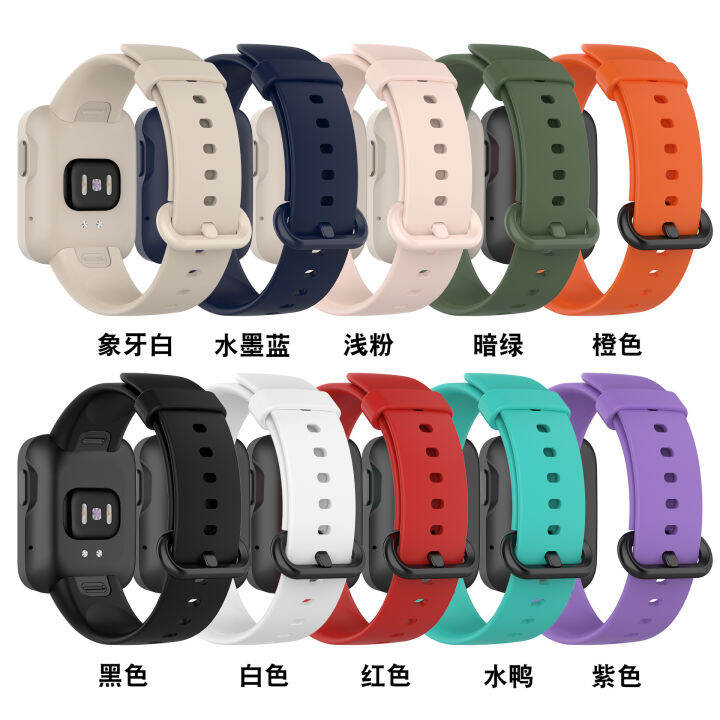 สายนาฬิกาทดแทนเหมาะสำหรับ-redmi-watch1-2รุ่นสายรัดข้อมือซิลิโคนหลากสี-xiaomi-mi-watch-lite-สมาร์ทวอทช์สปอร์ตสายรัดข้อมืออุปกรณ์เสริมสายนาฬิกาฟิล์มมีสไตล์สำหรับผู้ชายและผู้หญิง2