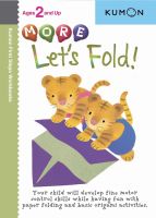 KUMON Let’s Fold MORE หนังสือกิจกรรมคุมอง พับกระดาษ develop fine motor control skills