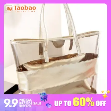 Transparent Jelly Bags Summer Women's Large-capacity Shoulder