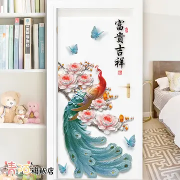 Vase Wall Sticker Waterproof Lovely Simulation Butterfly Floral