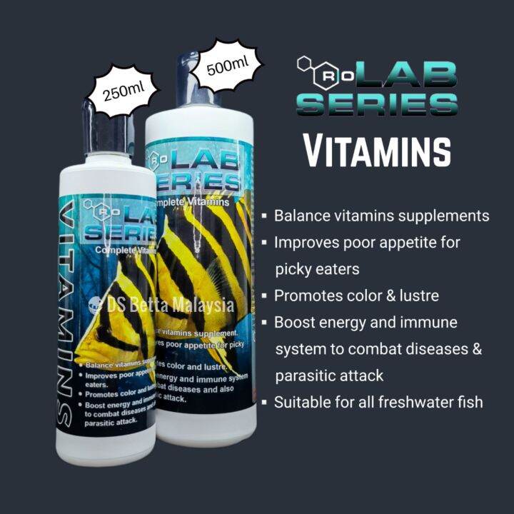 Rio Lab Series Vitamins 250ml / 500ml for aquarium / akuarium monster