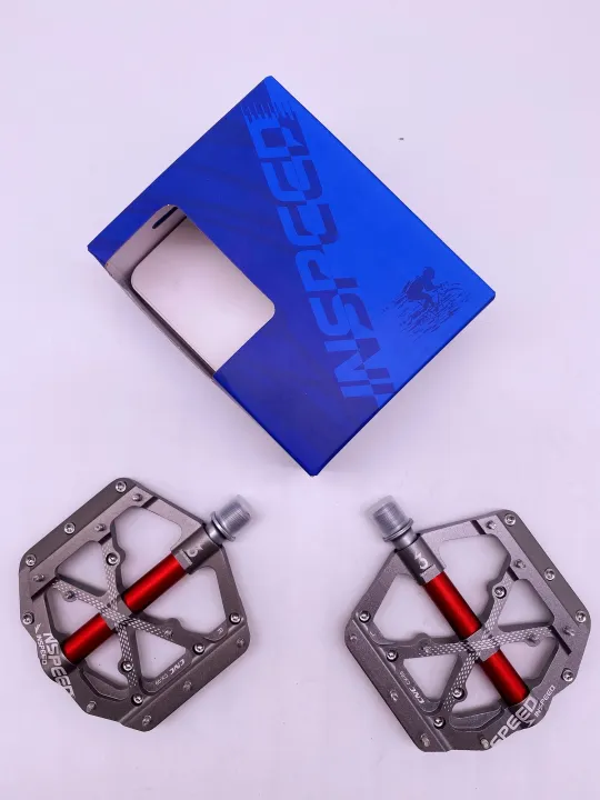INSPEED Sealed Bearing Pedal 3 Bearings MTB Mountain Bike 6061 Aluminum