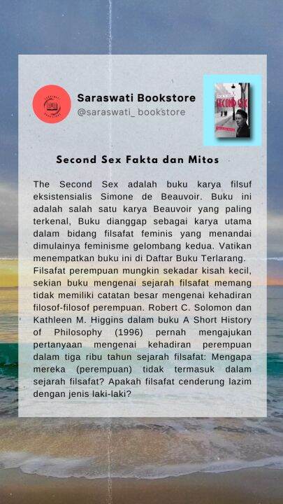 Second Sex 2 Fakta Dan Mitos Simone De Beauvoir Lazada Indonesia