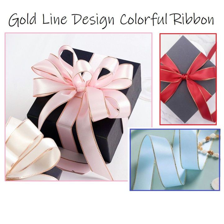 New ! 1 pc (2 Meter)2.5CM Colorful Ribbon For Flower Bouquet