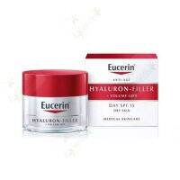 ไฮยา-วอลุ่มเดย์ | Eucerin Hyaluron-Filler Volume-Lift Day SPF15 50ml. | ยูเซอริน ไฮยาลูรอน ฟิลเลอร์ วอลุ่ม ลิฟท์ เดย์ เอสพีเอฟ15 50มล. | เติมเต็มริ้วรอยร่องลึก ยกกระชับผิวหย่อนคล้อย ปรับรูปหน้าเป็นตัว V