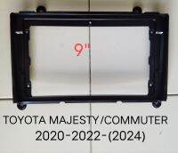 กรอบ หน้ากากวิทยุ TOYOTA HIACE COMMUTER MAJESTY GRANDVIA ปี2020-2022(2024)สำหรับแปลงใส่จอ Android 9"